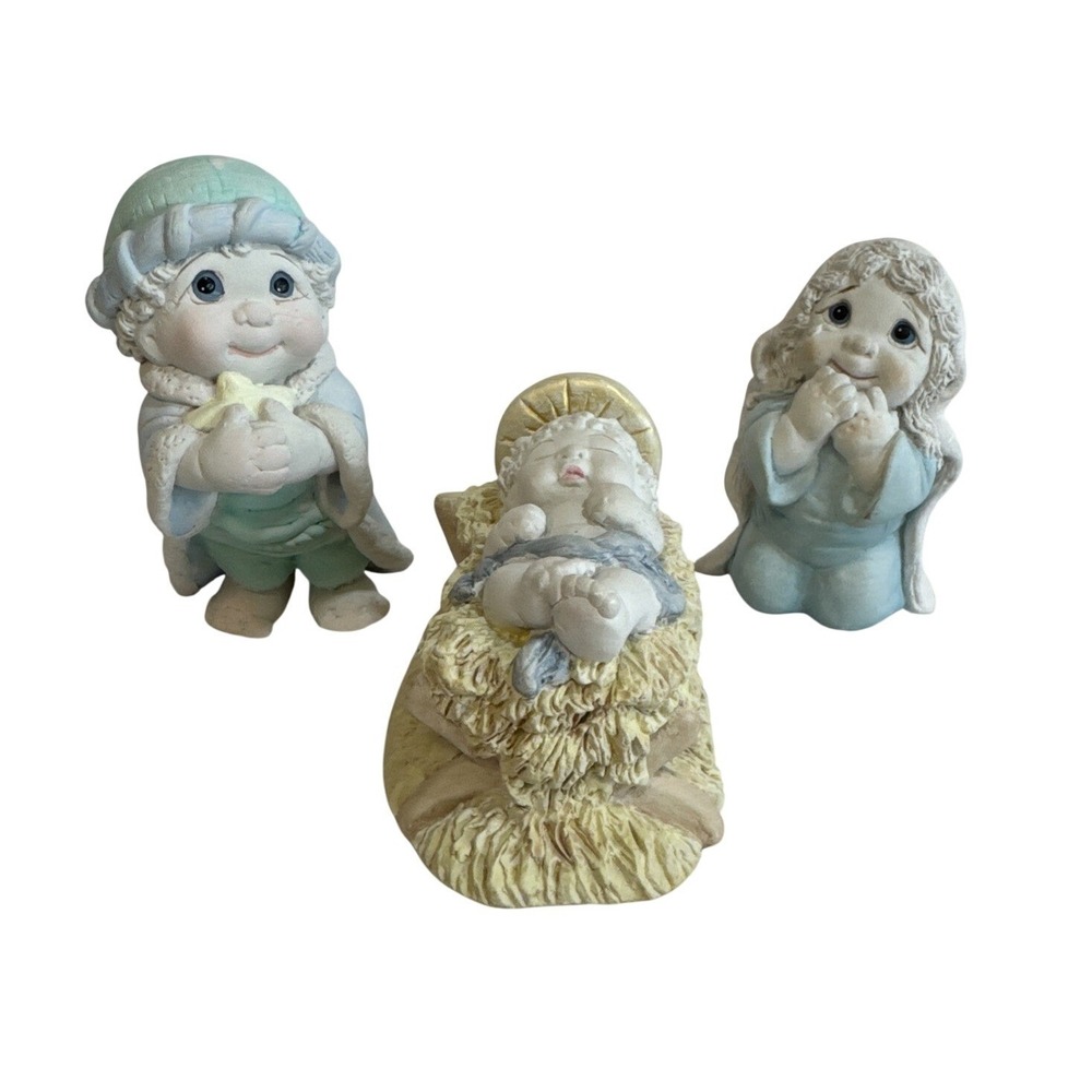 Dreamsicles‎ Nativity Set Mary Joseph Baby Jesus Figurines 1995 Christmas